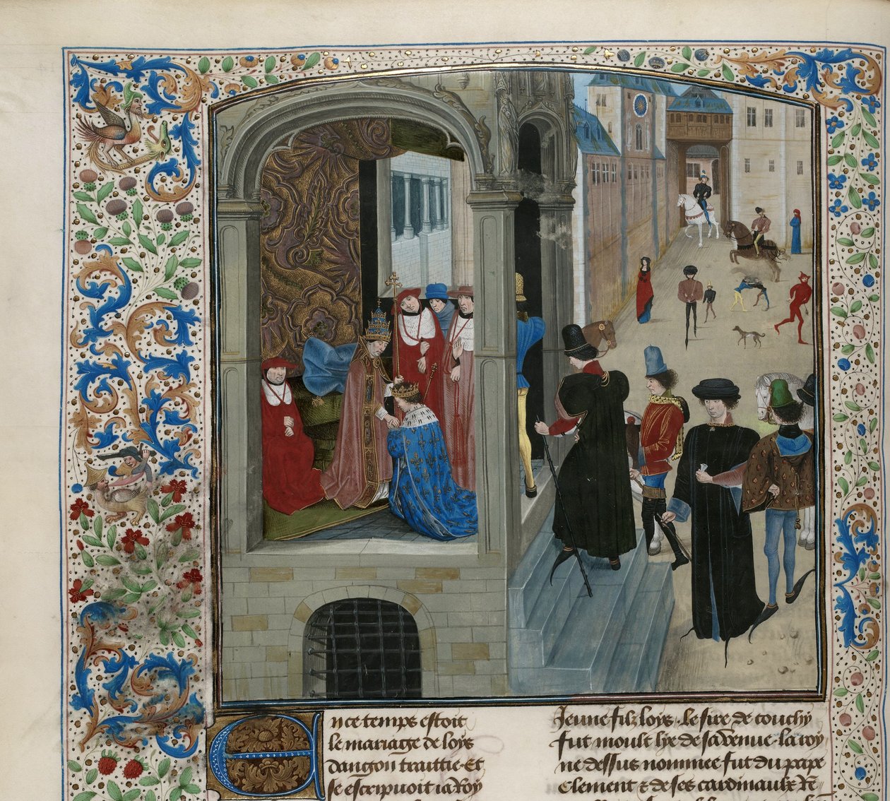 Coronación de Carlos VI de Francia, ca. 1470-1475 de Unbekannt