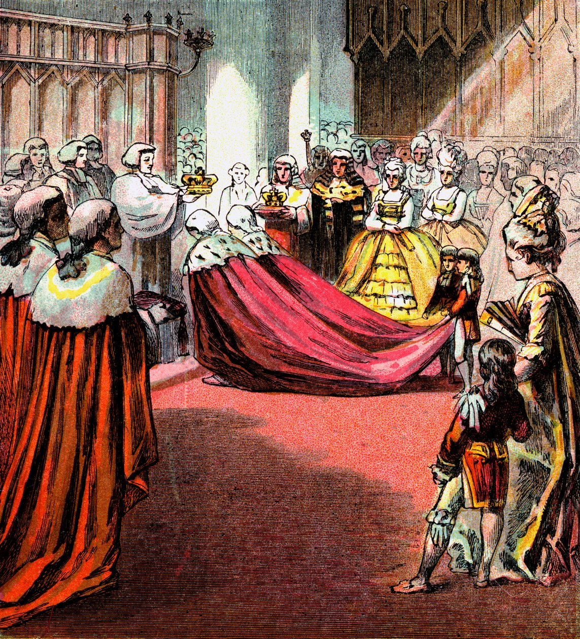 Coronación de Jorge III, 1761, c1850s de Unbekannt