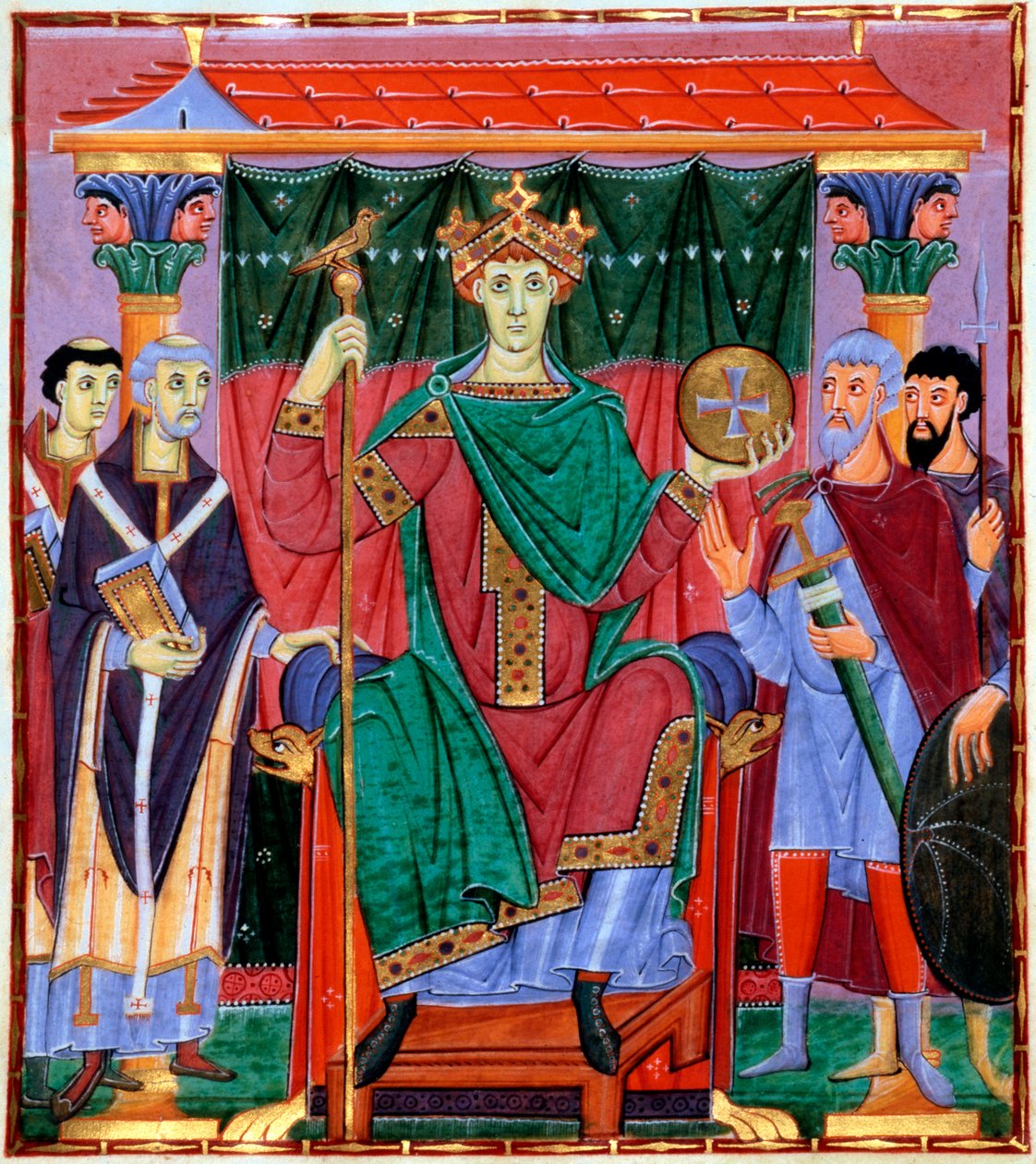 Coronación de Otto III, rey alemán, c. 998 de Unbekannt