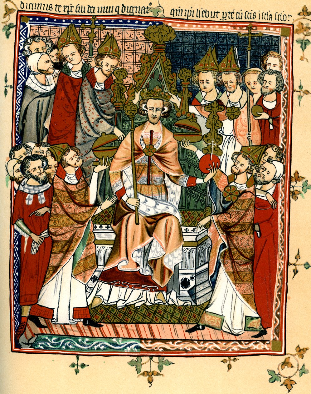 Coronación de un rey, principios del siglo XIV, 1893 de Unbekannt