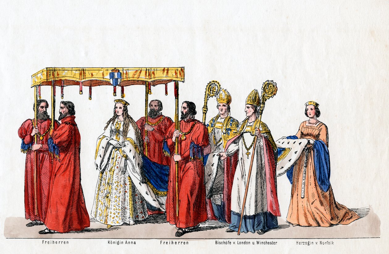 Diseños de vestuario para la obra de Shakespeare, Enrique VIII de Unbekannt