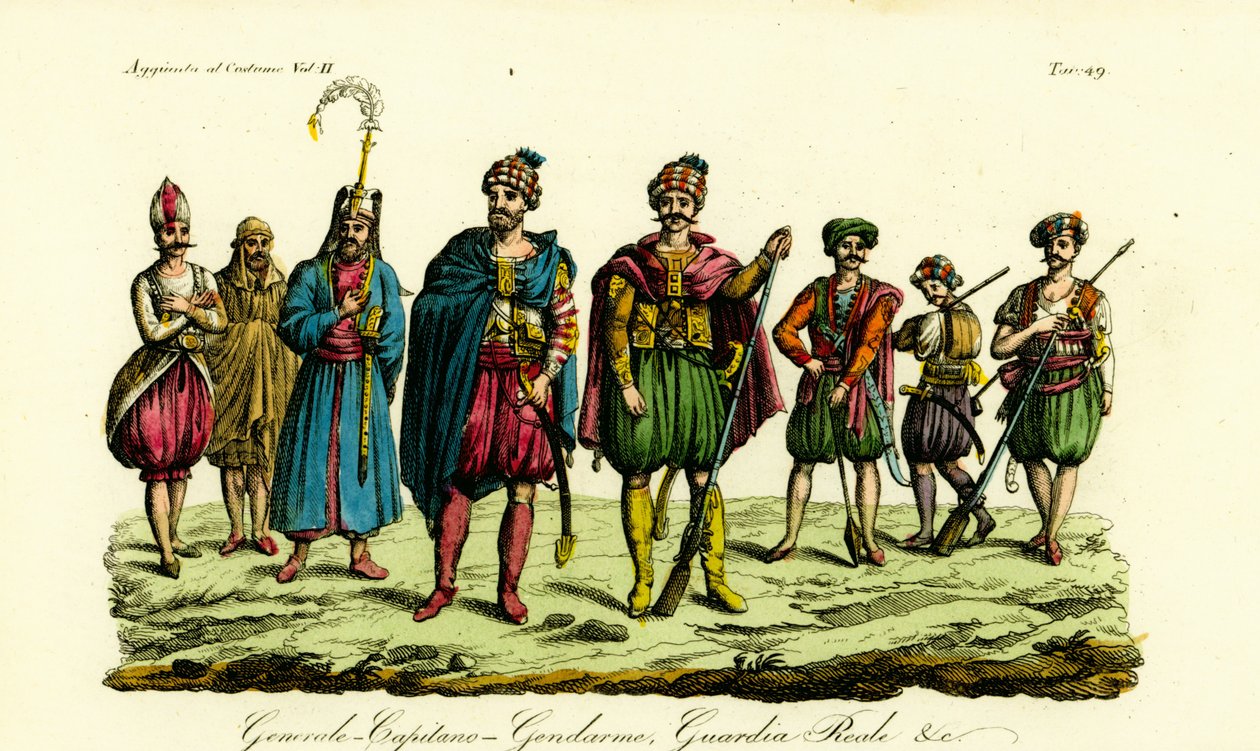 Trajes de soldados bereberes, Túnez de Unbekannt