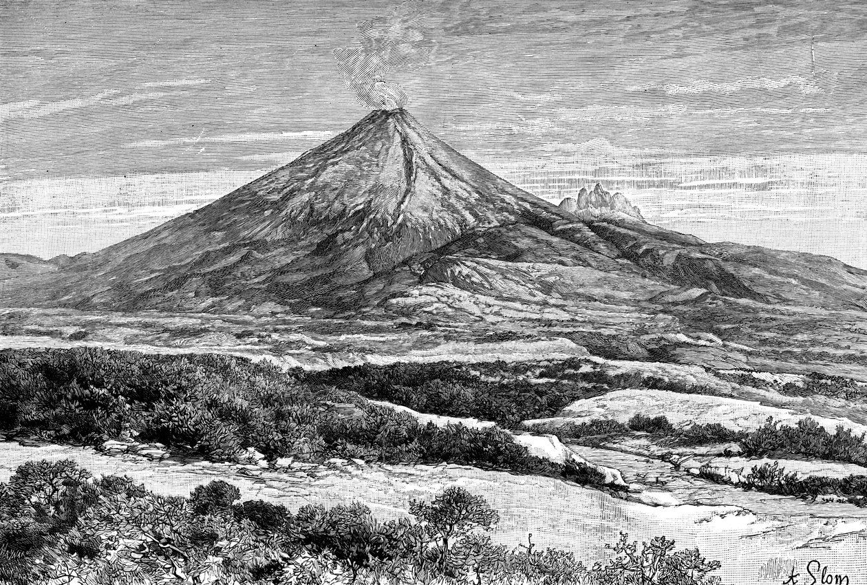 Volcán Cotopaxi, Ecuador, 1895 de Unbekannt