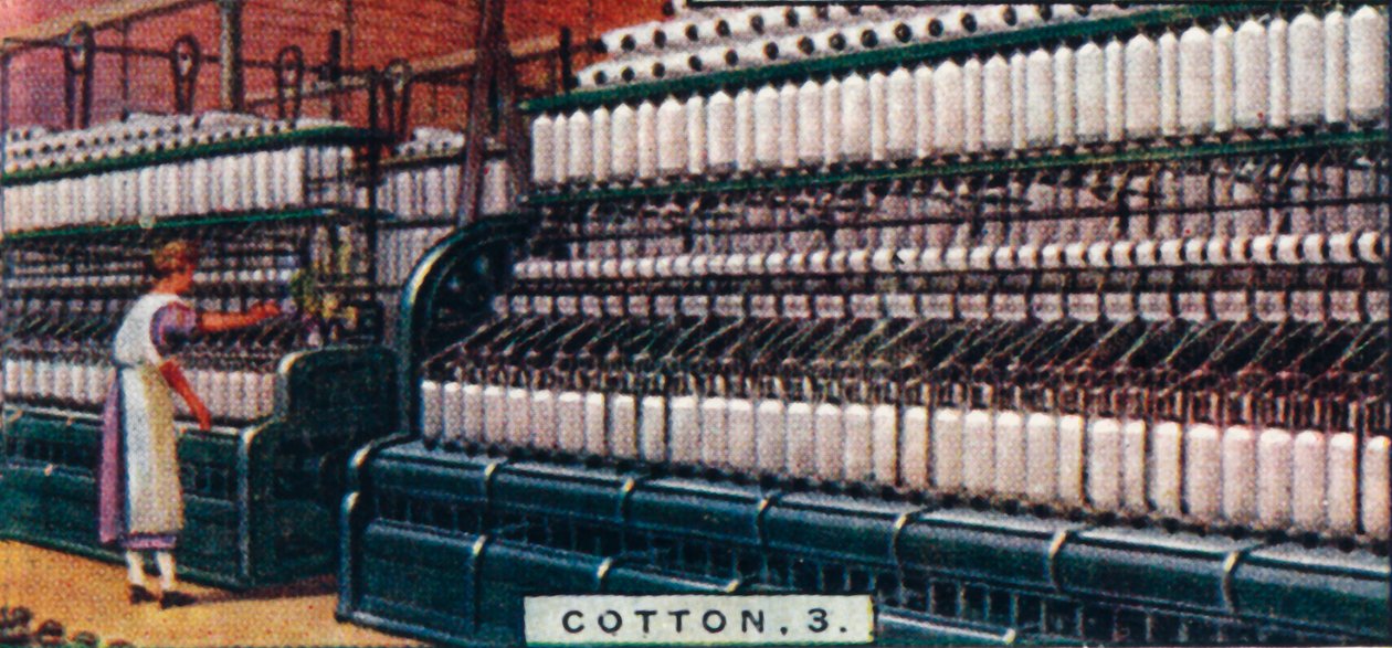 Algodón, 3. - Máquina de hilar, Lancashire, 1928 de Unbekannt