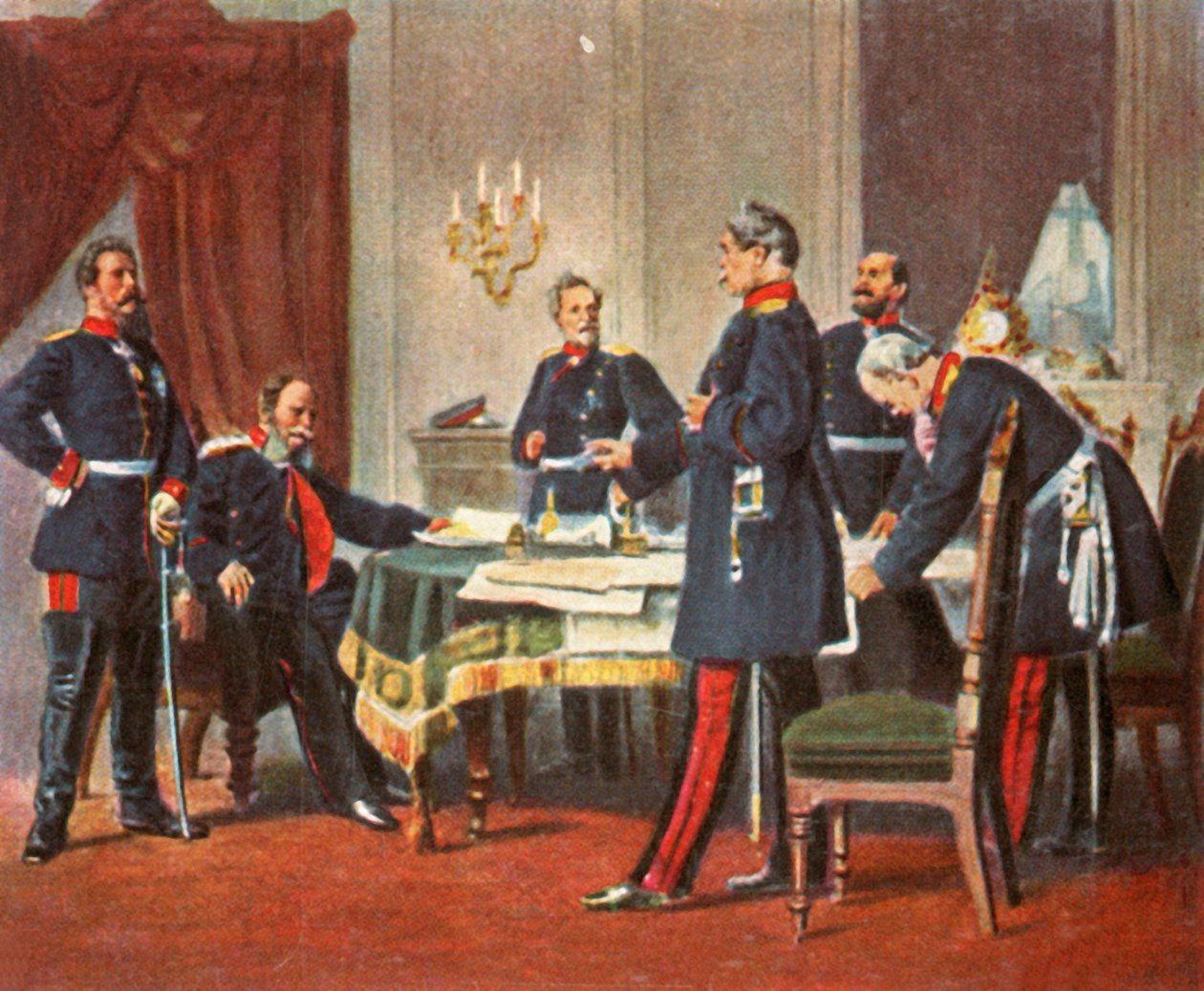 Consejo de guerra en Versalles, 1870, 1936 de Unbekannt