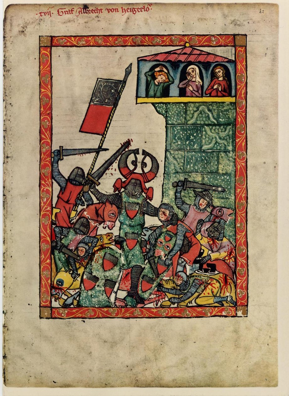 Conde Albrecht II de Hohenberg Del Codex Manesse, Entre 1305 y 1340 de Unbekannt