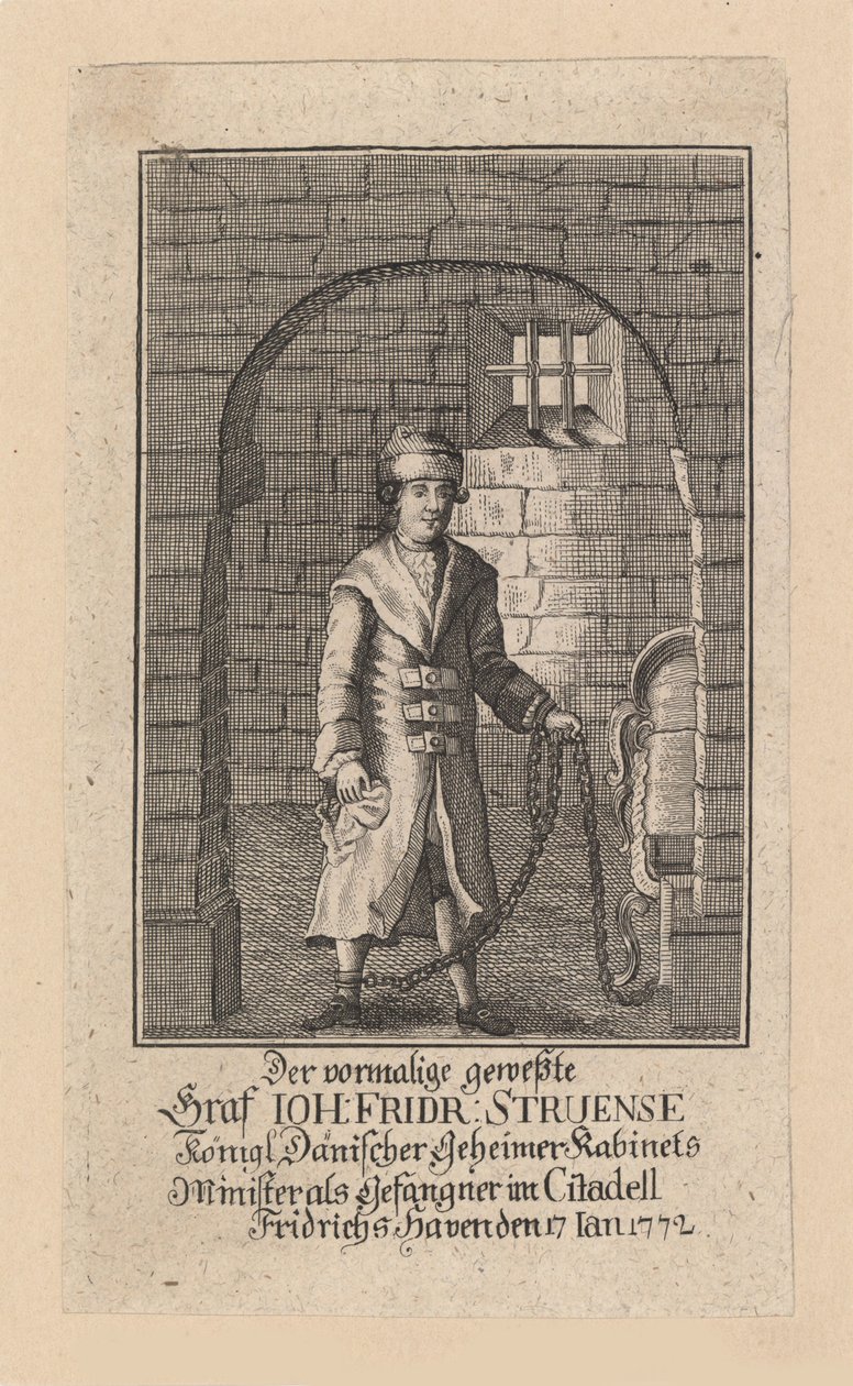 Conde Johann Friedrich Struensee 1737-1772, 1772 de Unbekannt
