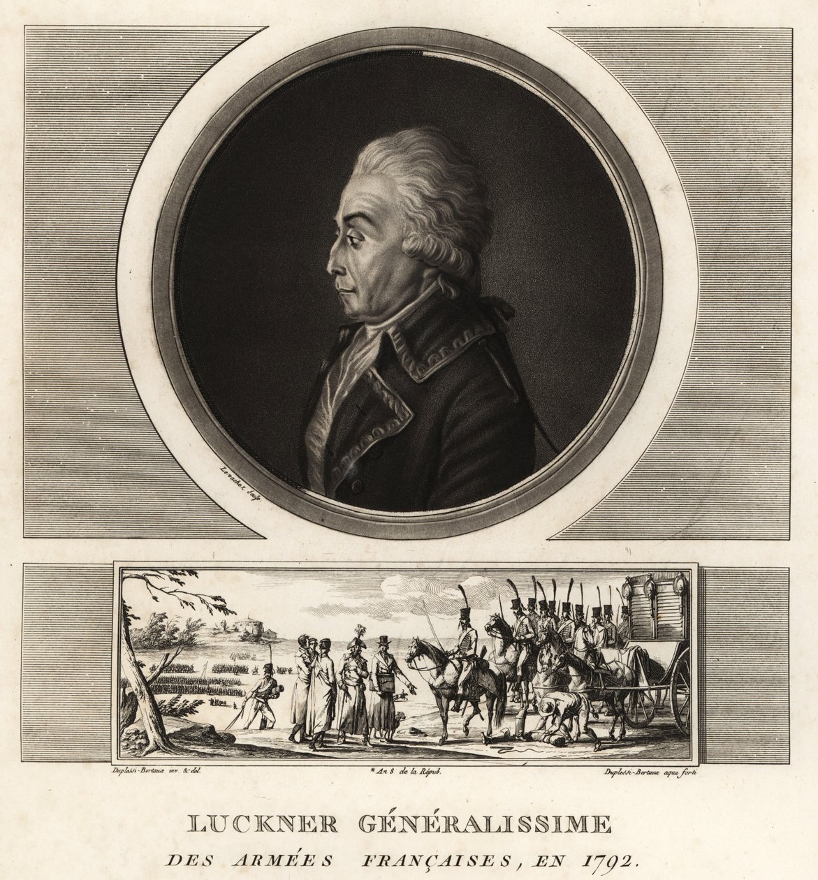 Conde Nicolas Luckner, general revolucionario francés, Generalísimo de los Ejércitos Franceses, ejecutado en 1794 de Unbekannt