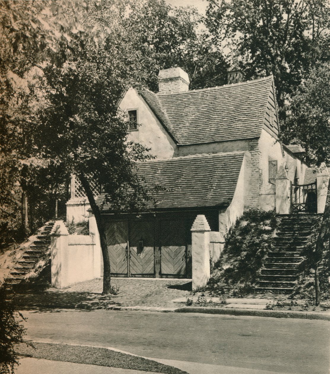 Casa de campo para el Sr. Edwin C. Duble, Forest Hills. Arquitecto, Frank Forster, c. 1928 de Unbekannt