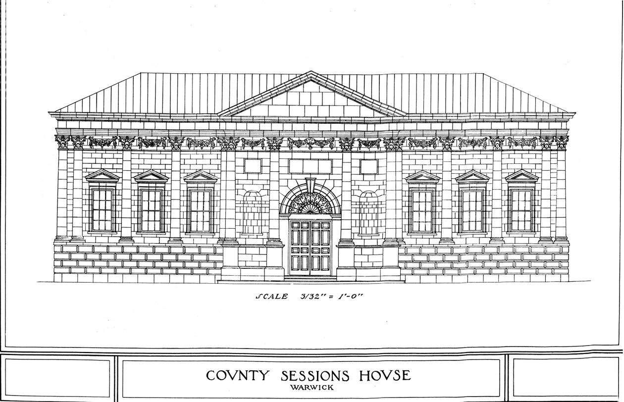 Casa de Sesiones del Condado, Warwick, Warwickshire, 1924 de Unbekannt