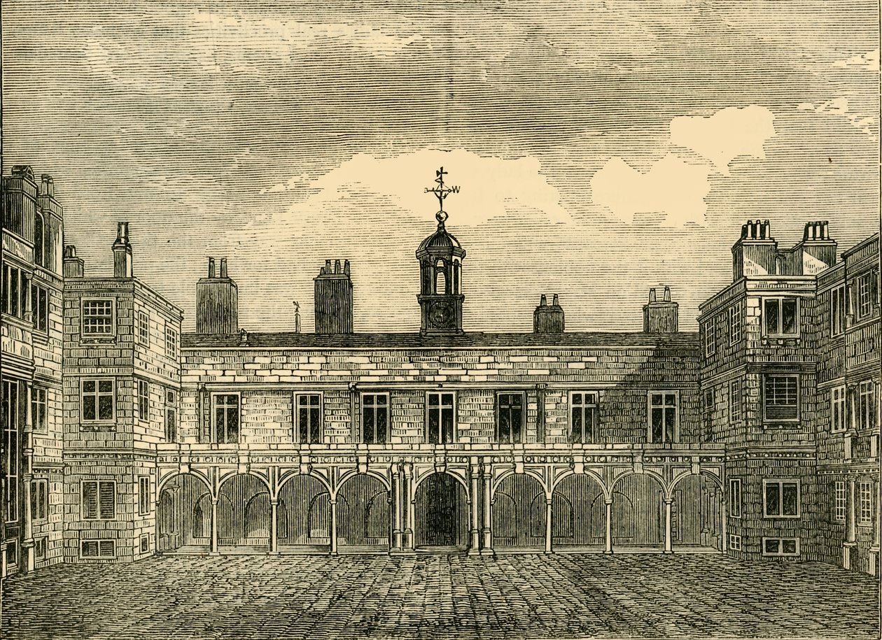 Corte de Old Somerset House, desde el norte, 1881 de Unbekannt
