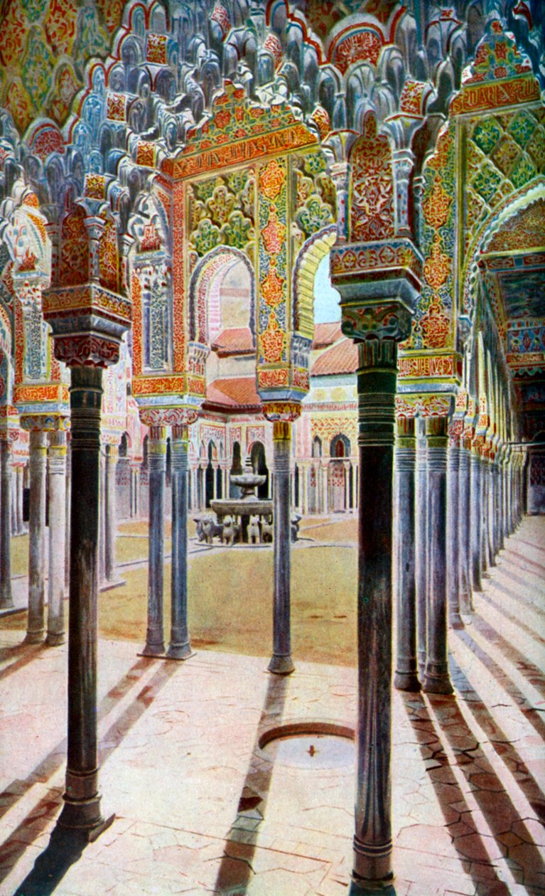 Patio de los Leones, la Alhambra, Granada, Andalucía, España de Unbekannt