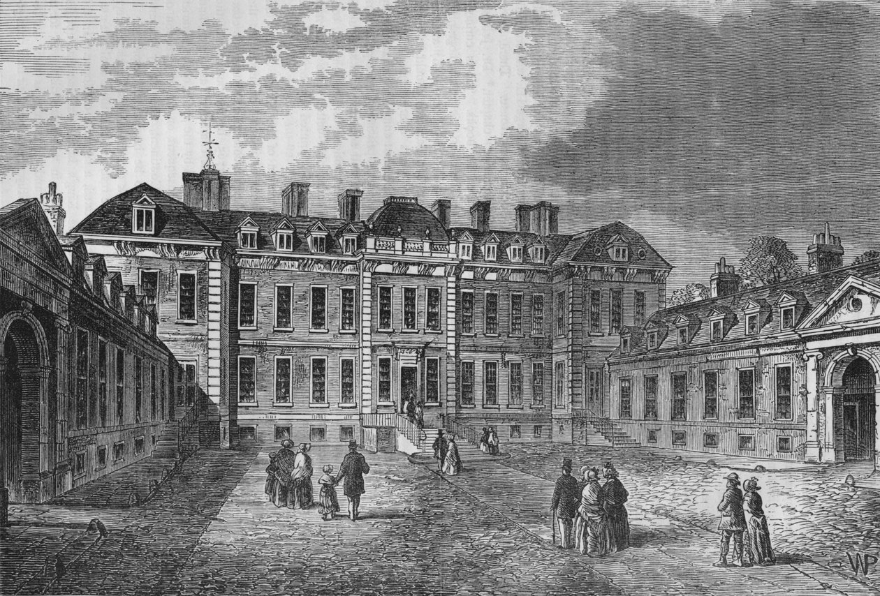 Patio de la Casa Montagu, Great Russell Street, Bloomsbury, Londres, 1830-1878 de Unbekannt