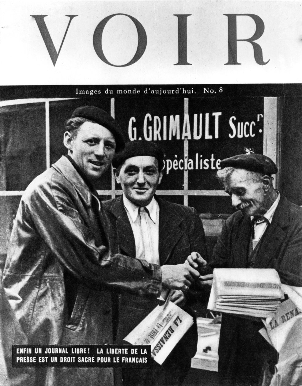 Portada de la revista Voir, 1944 de Unbekannt