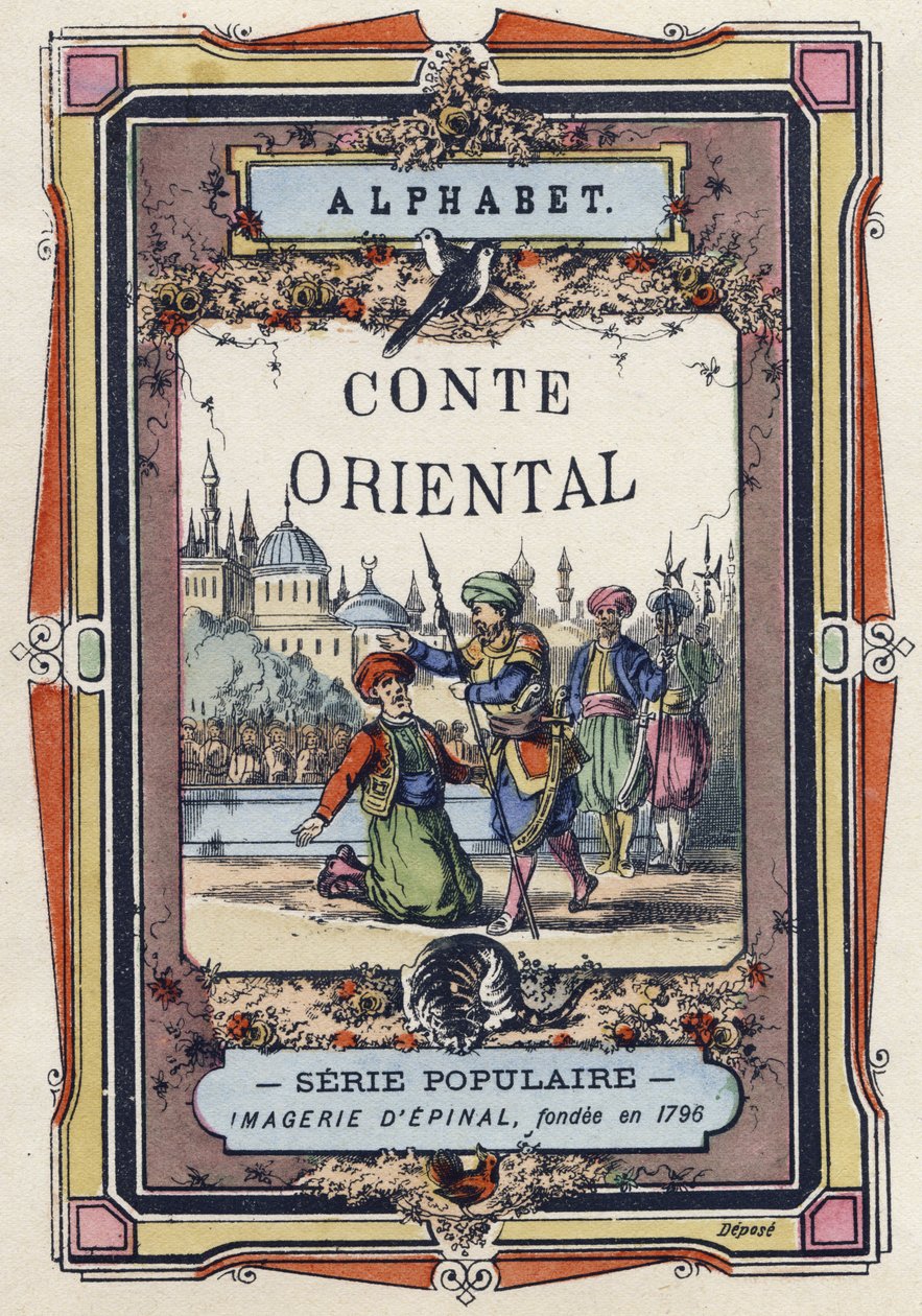 Portada del Alfabeto del Cuento Oriental. Imágenes de Epinal, circa 1890 de Unbekannt
