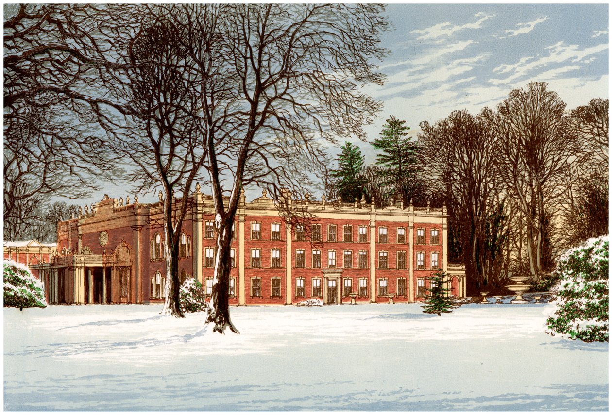 Cranbury Park, Hampshire, hogar de la familia Chamberlayne, c1880 de Unbekannt