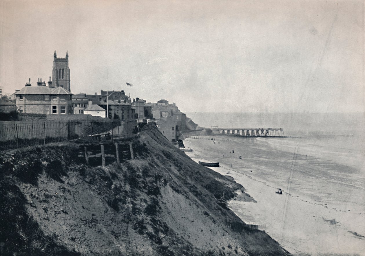 Cromer - Mostrando la iglesia en los acantilados de Unbekannt
