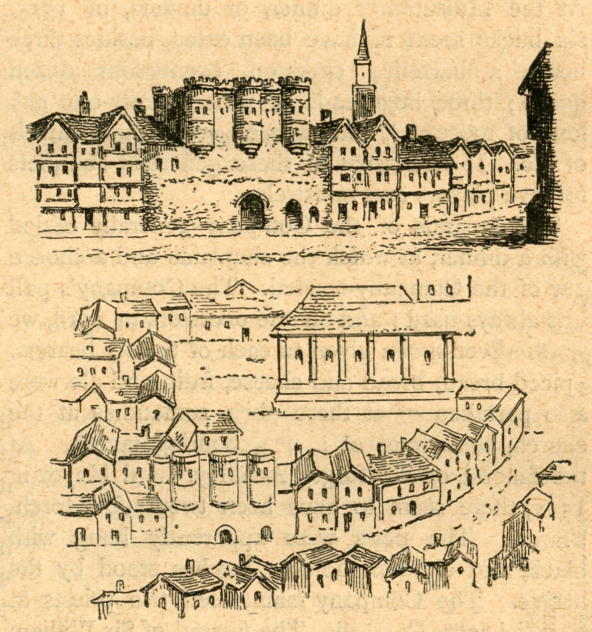 Casa Cromwell, del mapa de Aggass, 1897 de Unbekannt