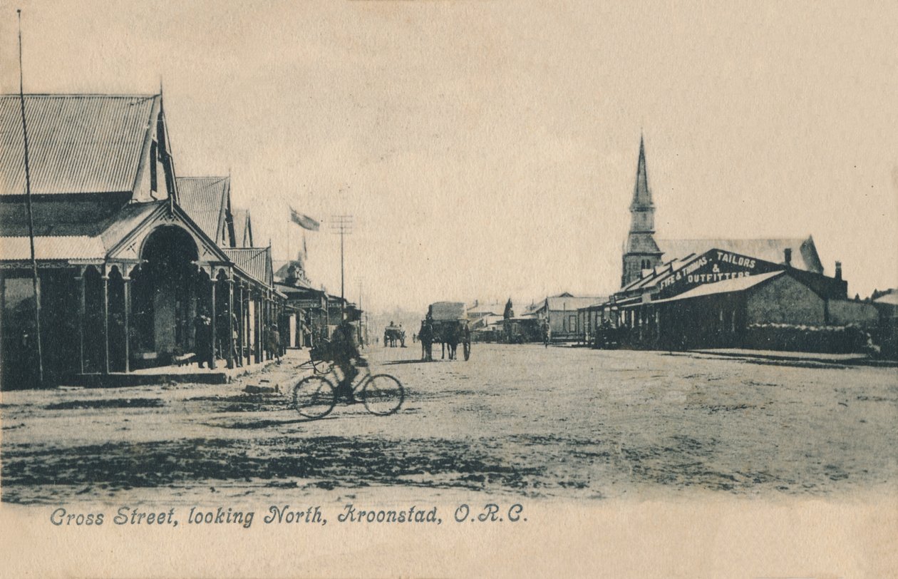 Calle Cross, mirando al norte, Kroonstad, O.R.C, c1905 de Unbekannt