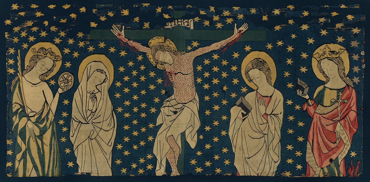 Crucifixión, alemán, ca. 1325-50 de Unbekannt