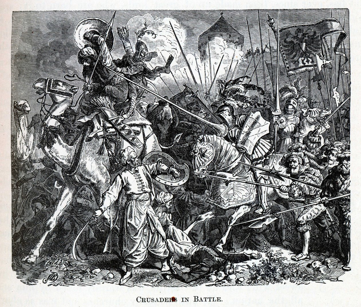 Cruzados en batalla de Unbekannt