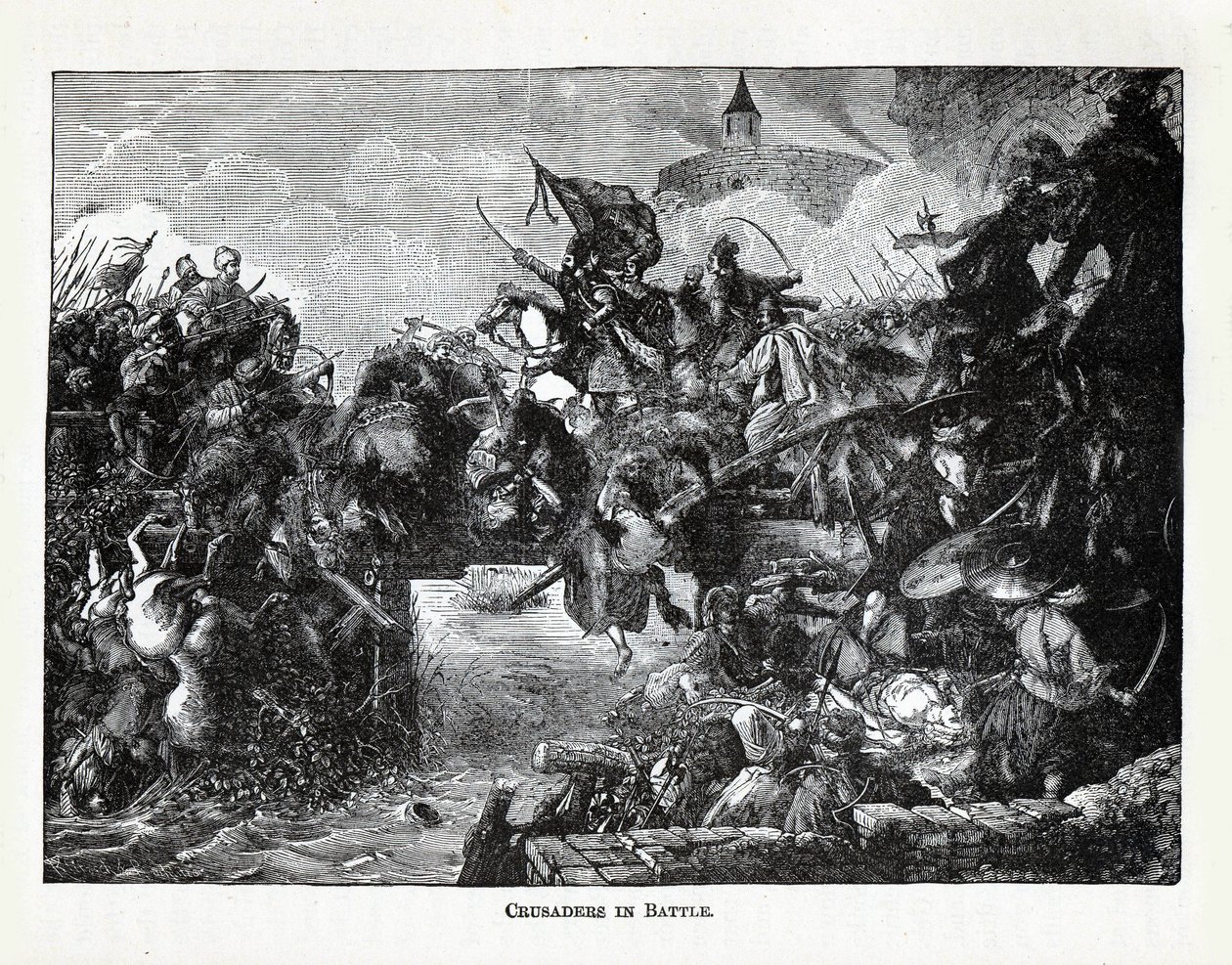 Cruzados en batalla, 1882 de Unbekannt