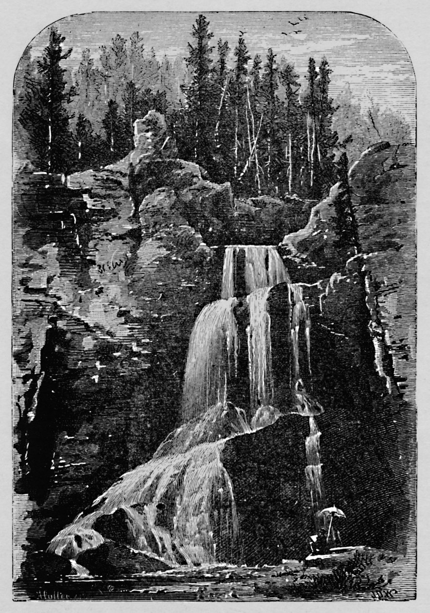 Cataratas de Cristal, 1883 de Unbekannt