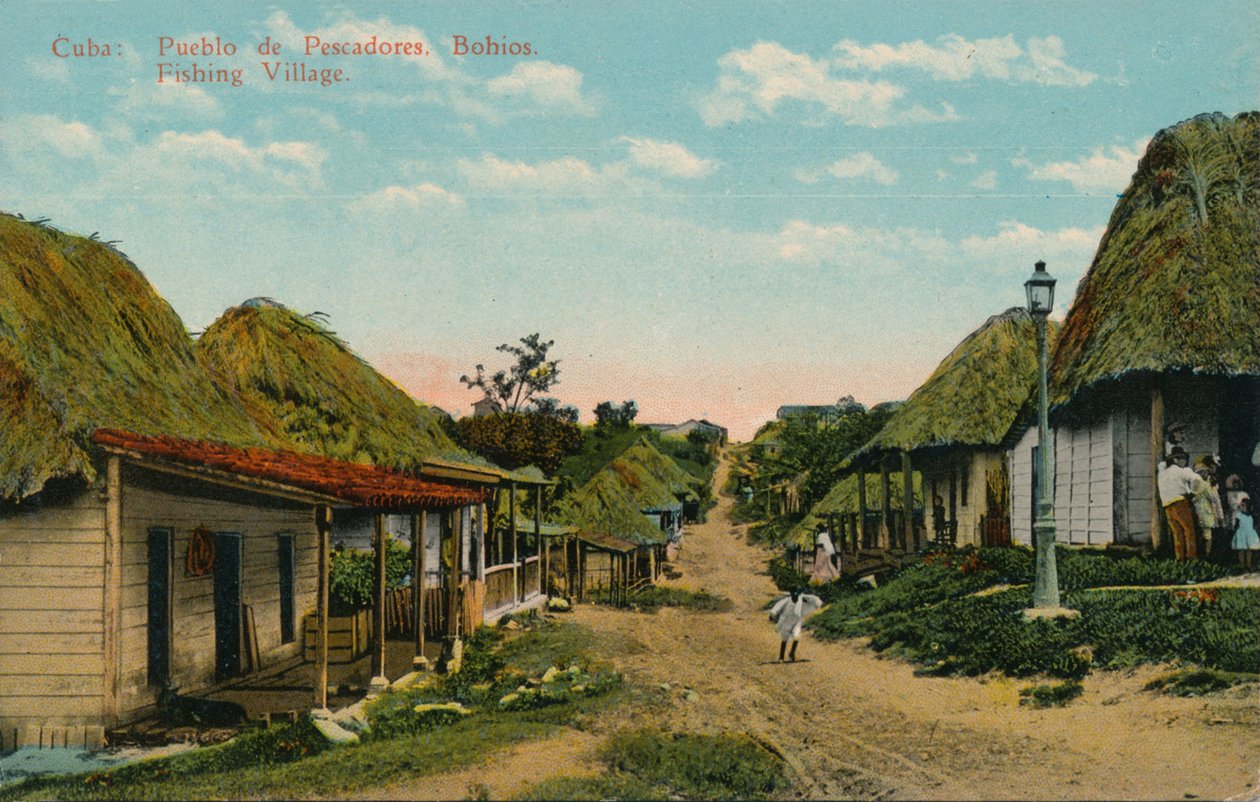 Cuba: Pueblo de pescadores. Bohíos. Aldea de pescadores, 1919 de Unbekannt