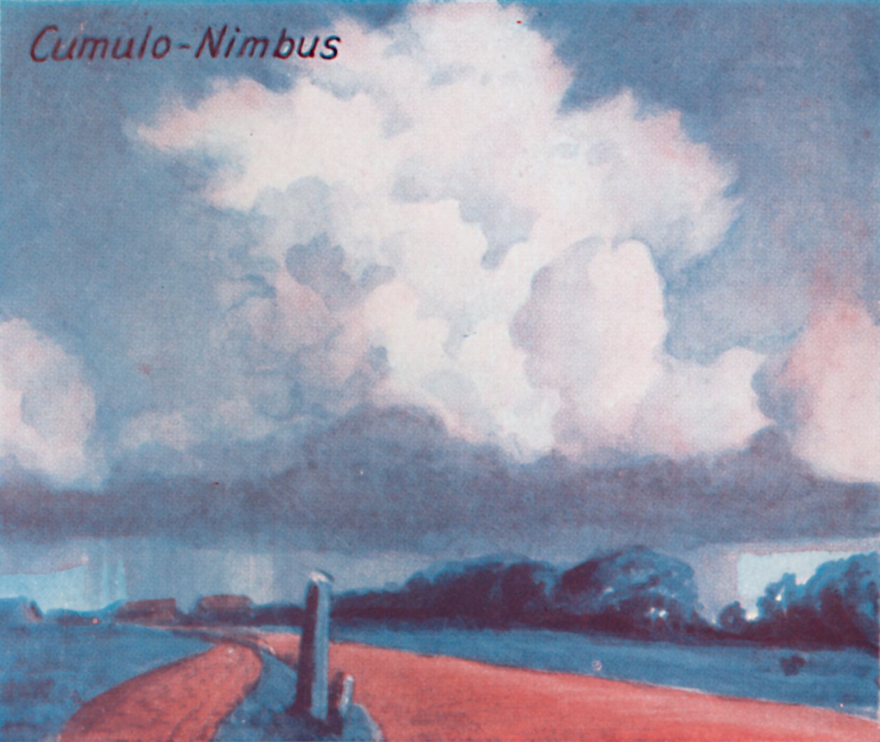 Cumulo-Nimbus - Una docena de las principales formas de nubes en el cielo, 1935 de Unbekannt
