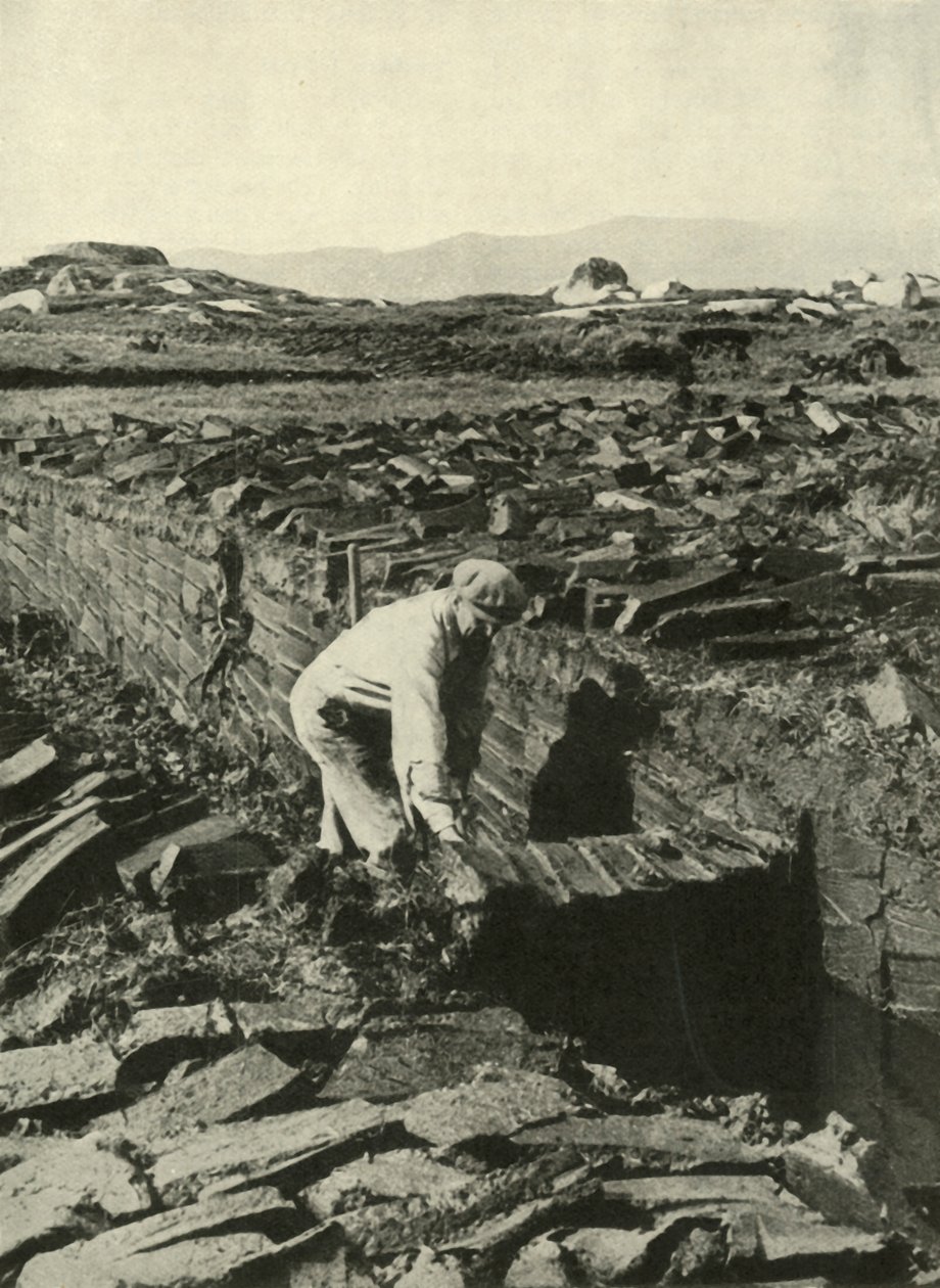 Corte de turba, c1948 de Unbekannt