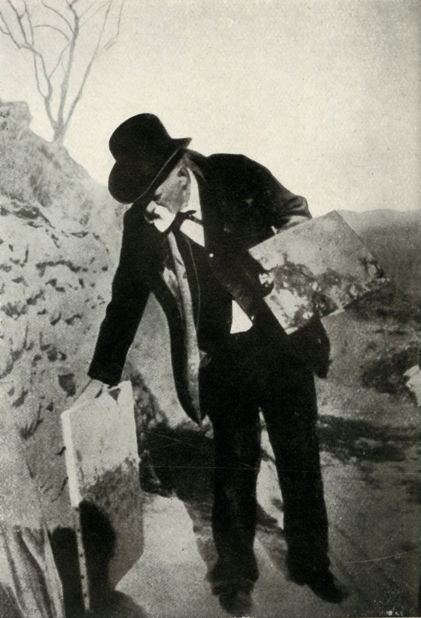 Cézanne con pintura y paleta, c1900, 1947 de Unbekannt