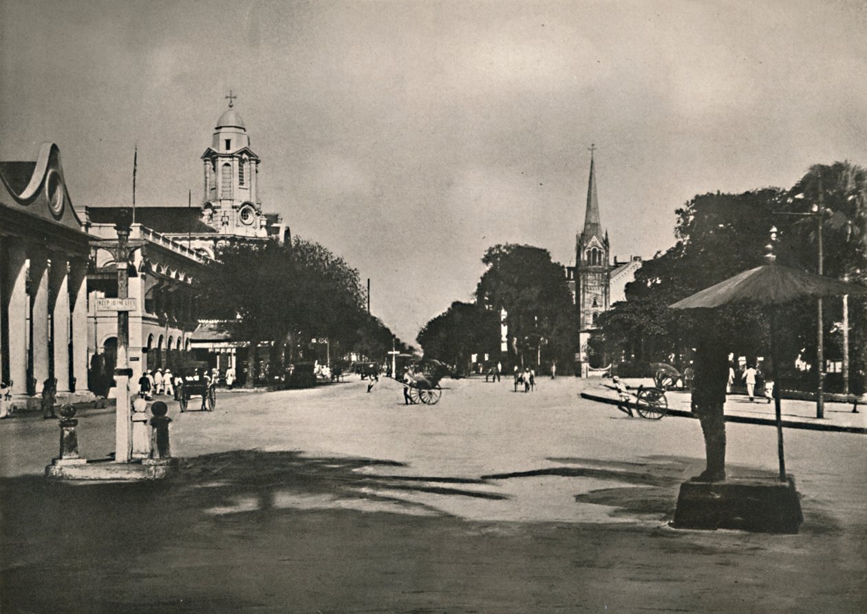 Calle Dalhousie, Rangún, 1900 de Unbekannt