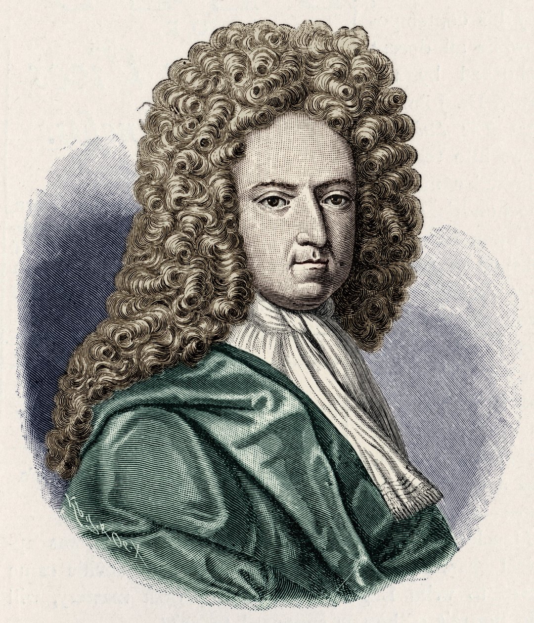 Daniel Defoe - retrato. Autor y periodista inglés 1660-1731 de Unbekannt