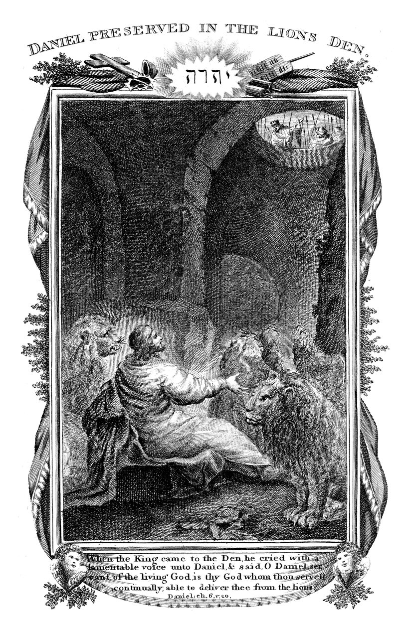 Daniel en el foso de los leones, 1804 de Unbekannt