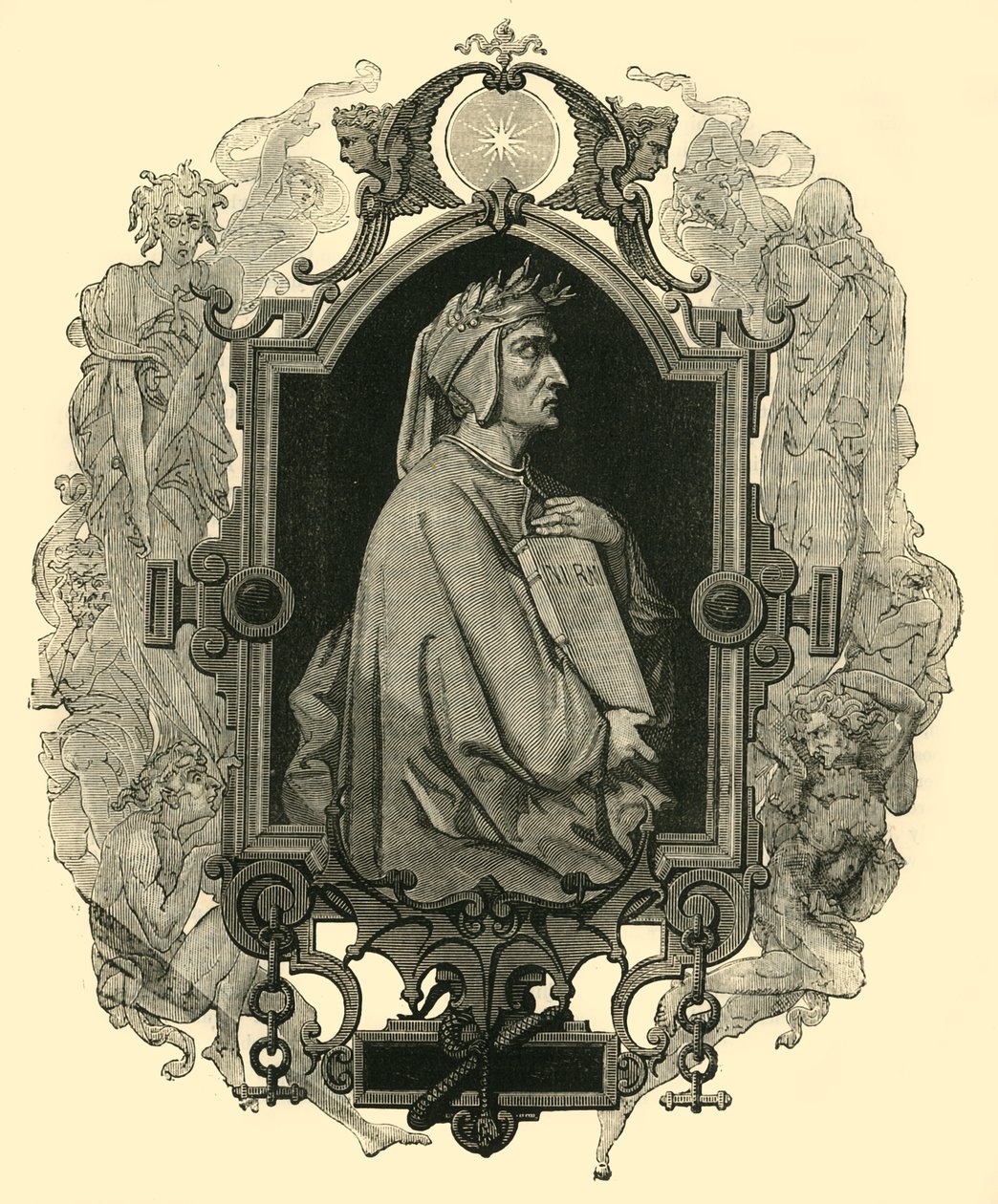 Dante Alighieri, c1265-1321, 1890 de Unbekannt