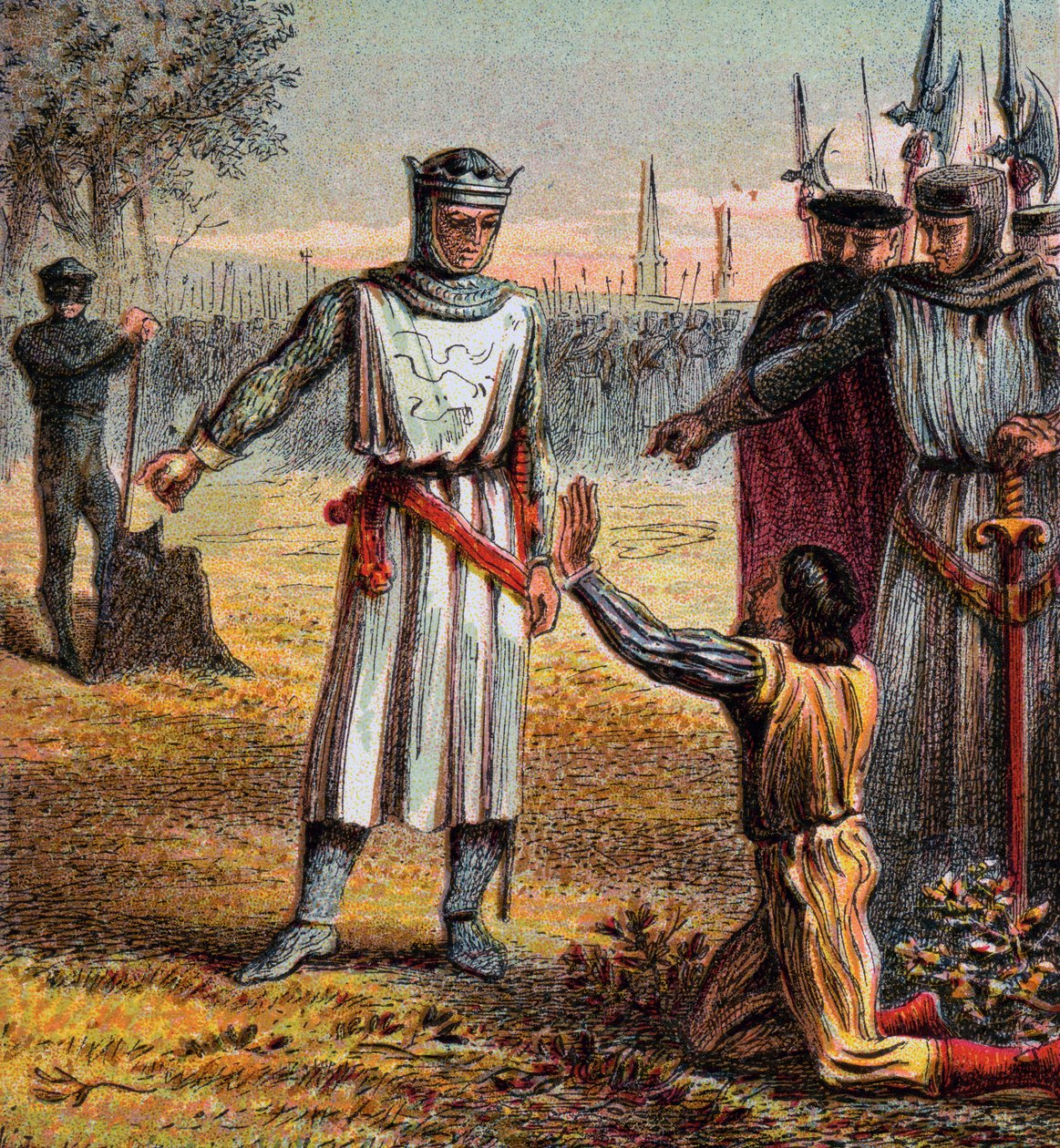 Muerte de Piers Gaveston, 1312, c1850 de Unbekannt