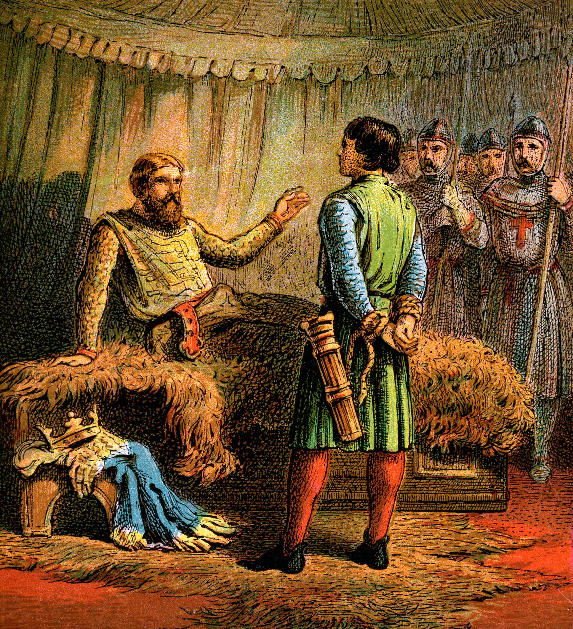 Muerte de Ricardo I, 1199, c. 1850 de Unbekannt