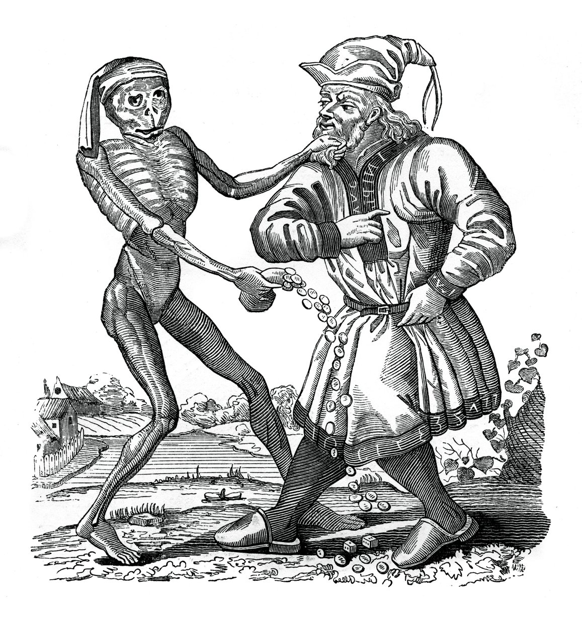 La muerte y el judío, un episodio de la Danza de la Muerte de Unbekannt