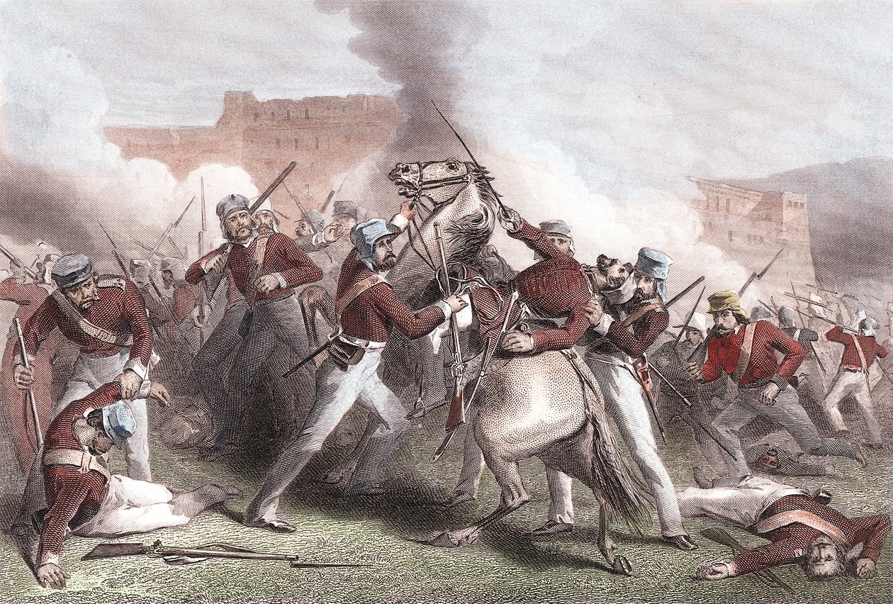 Muerte del Brigadier Adrian Hope, Motín Indio, 15 de abril de 1858 de Unbekannt