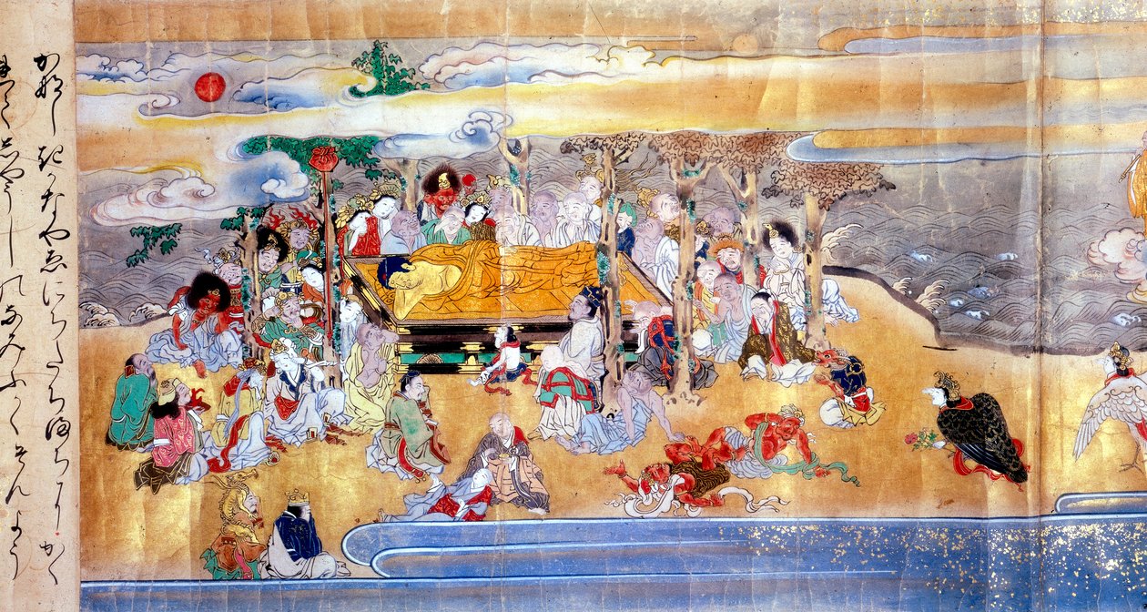 Muerte de Buda, c483 a.C., siglo XVII de Unbekannt