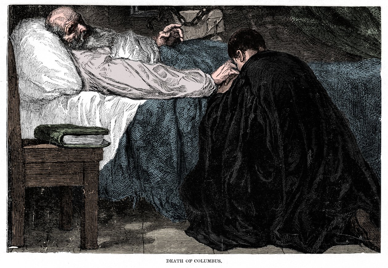 Muerte de Cristóbal Colón, 1506, 1872 de Unbekannt