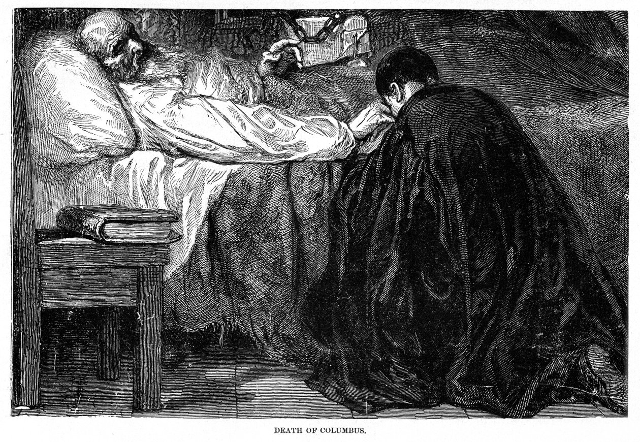 Muerte de Cristóbal Colón, 1506, 1872 de Unbekannt