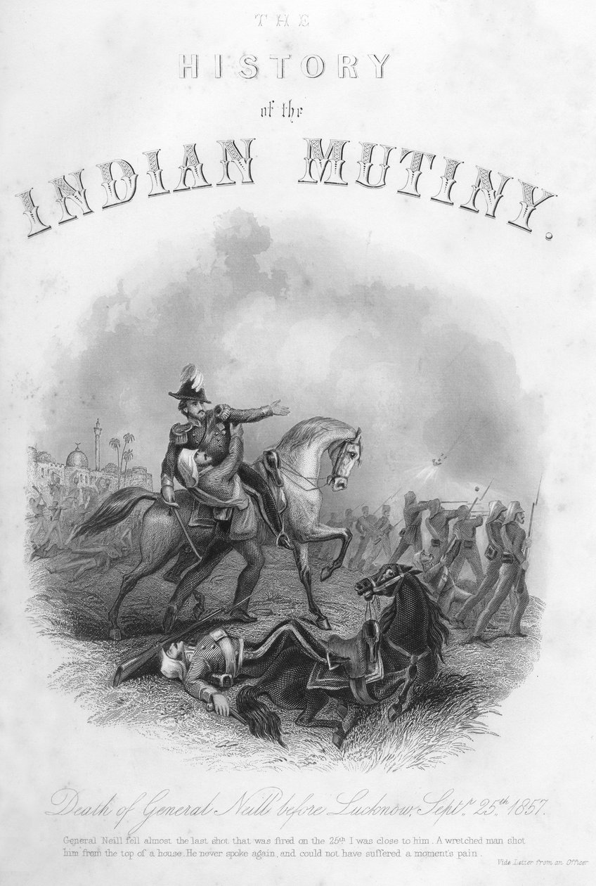Muerte del general Neill antes de Lucknow de Unbekannt