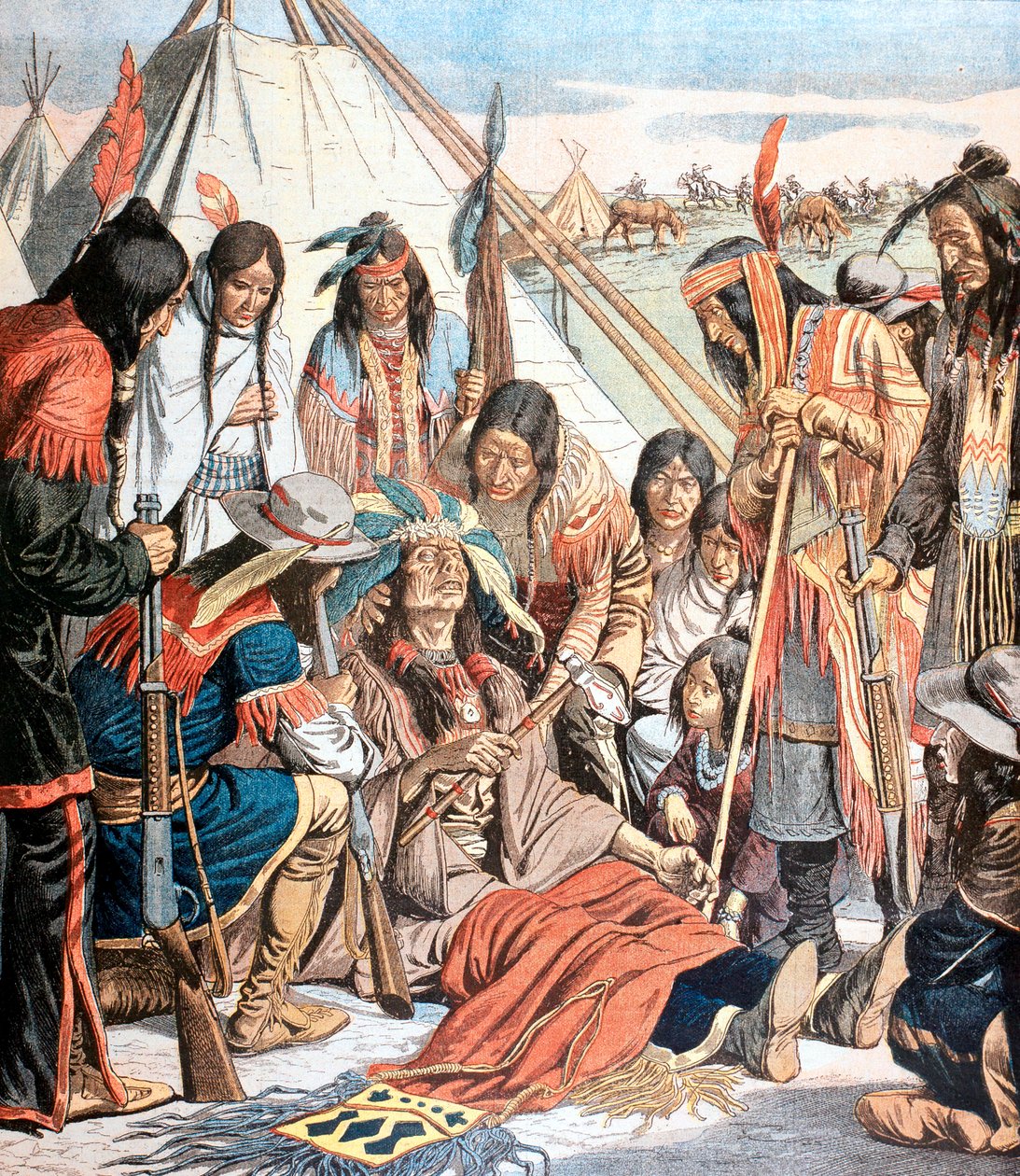 Muerte de Joseph Jefe de los Nez-Perce, 1877 1904 de Unbekannt