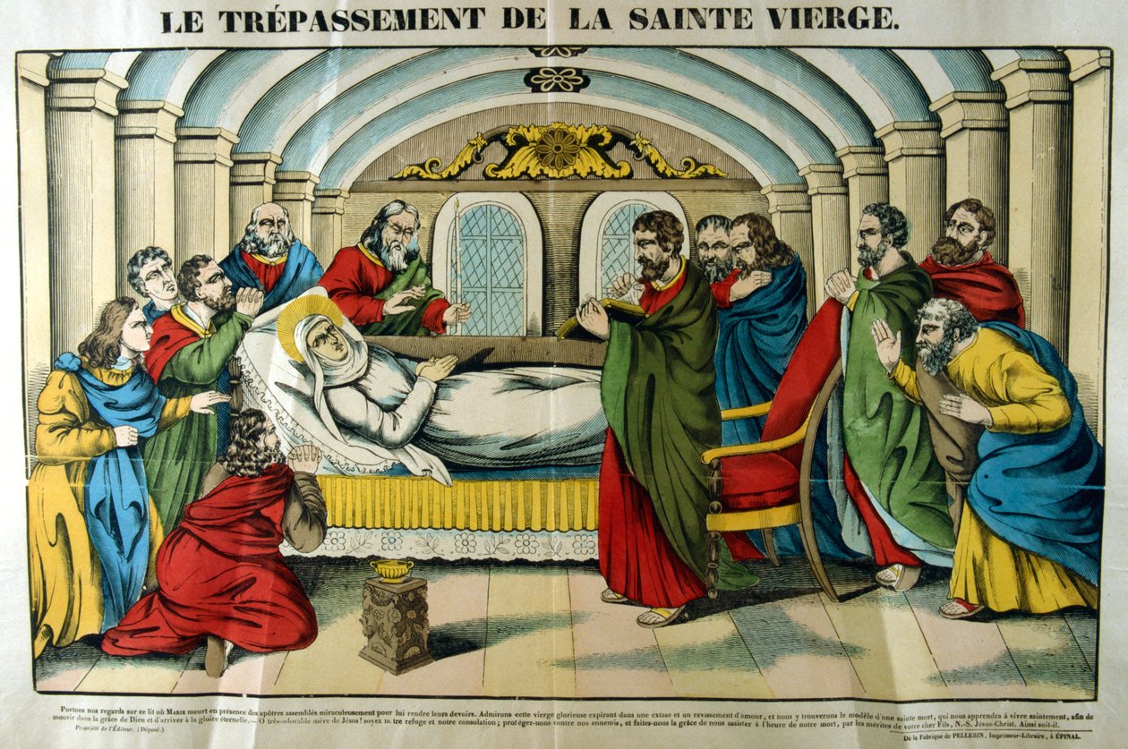Muerte de la Virgen María, siglo XIX de Unbekannt