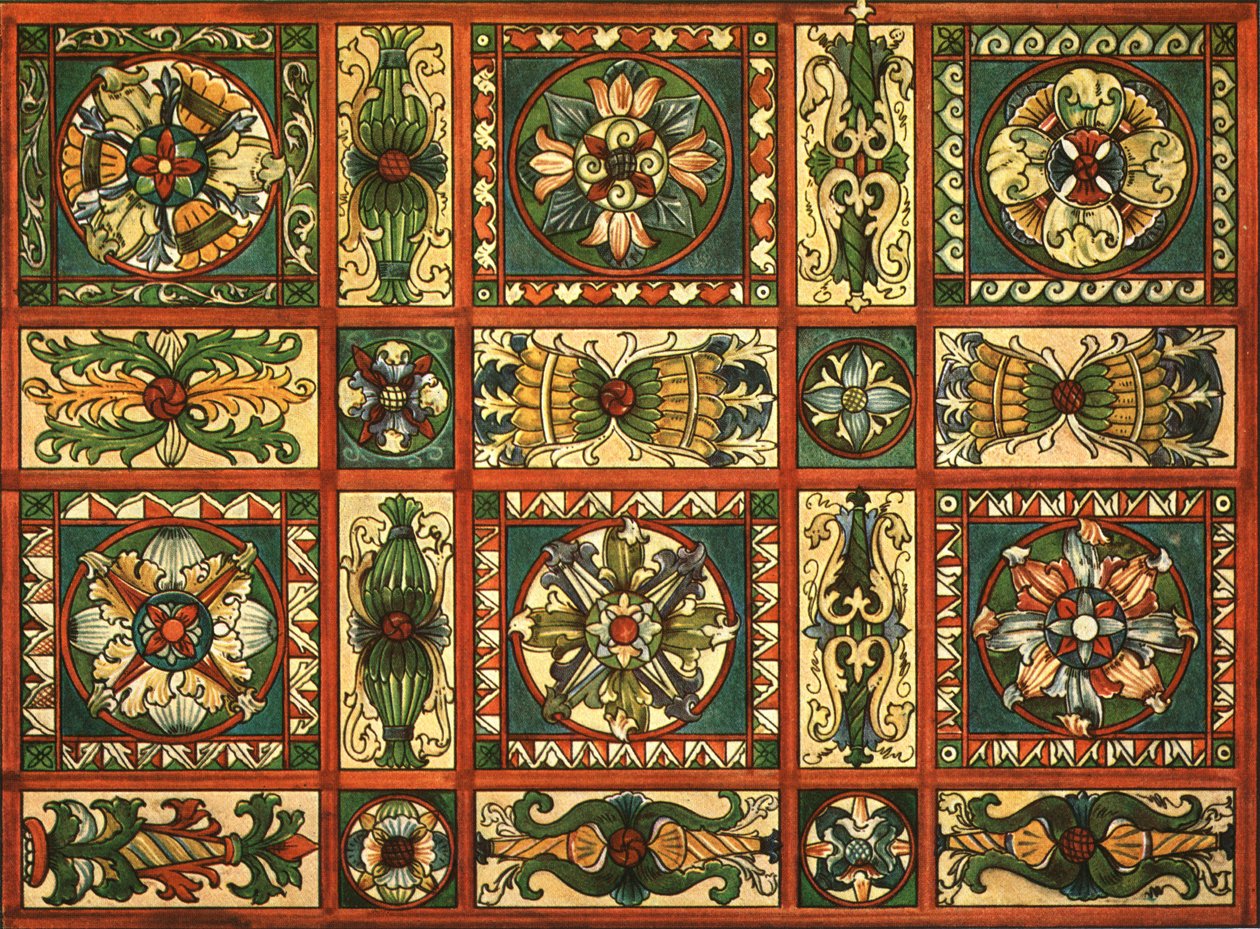 Decoración en la Iglesia de San Valentín, Chechlau, 1928 de Unbekannt