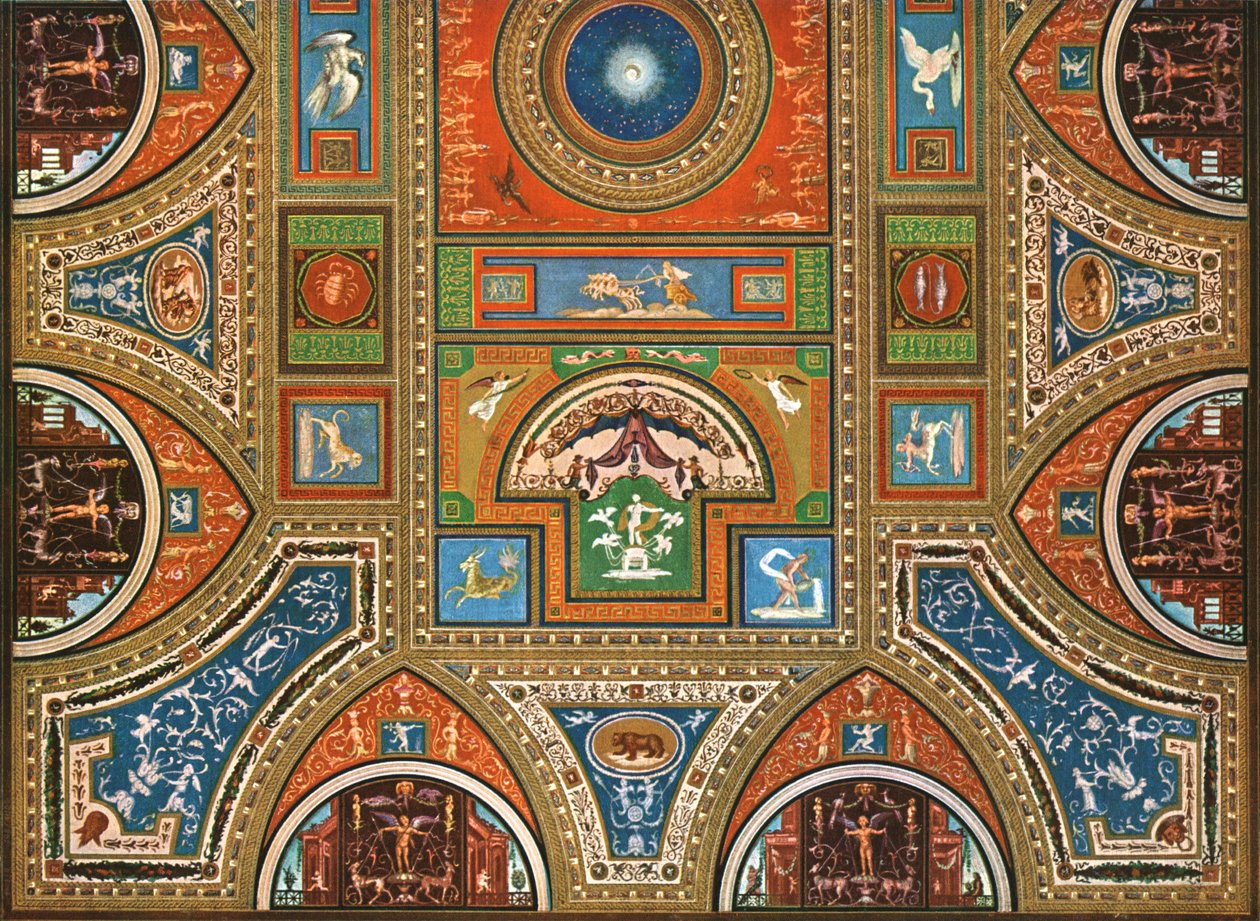 Decoración en los Apartamentos Borgia, Palacio Apostólico, el Vaticano, Roma, Italia, 1928 de Unbekannt