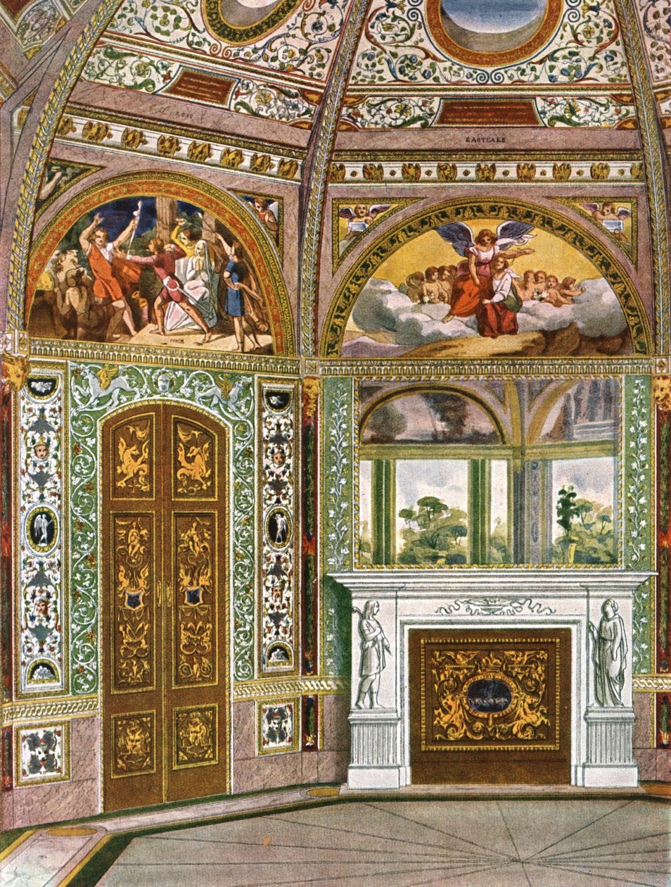 Decoración en el Pabellón del Jardín Octagonal en el Palacio de Buckingham, Londres, 1928 de Unbekannt