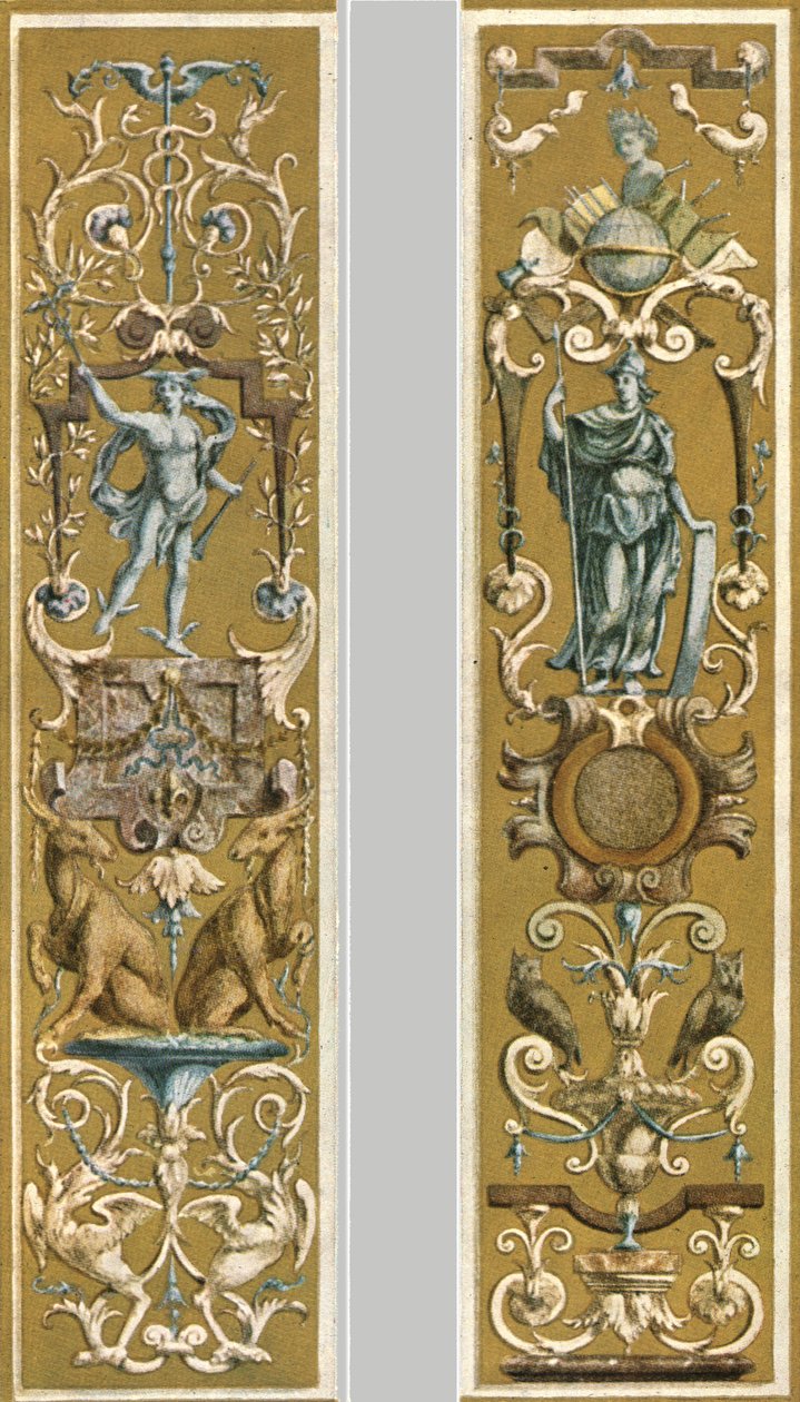 Pintura decorativa en el Louvre, París, Francia de Unbekannt