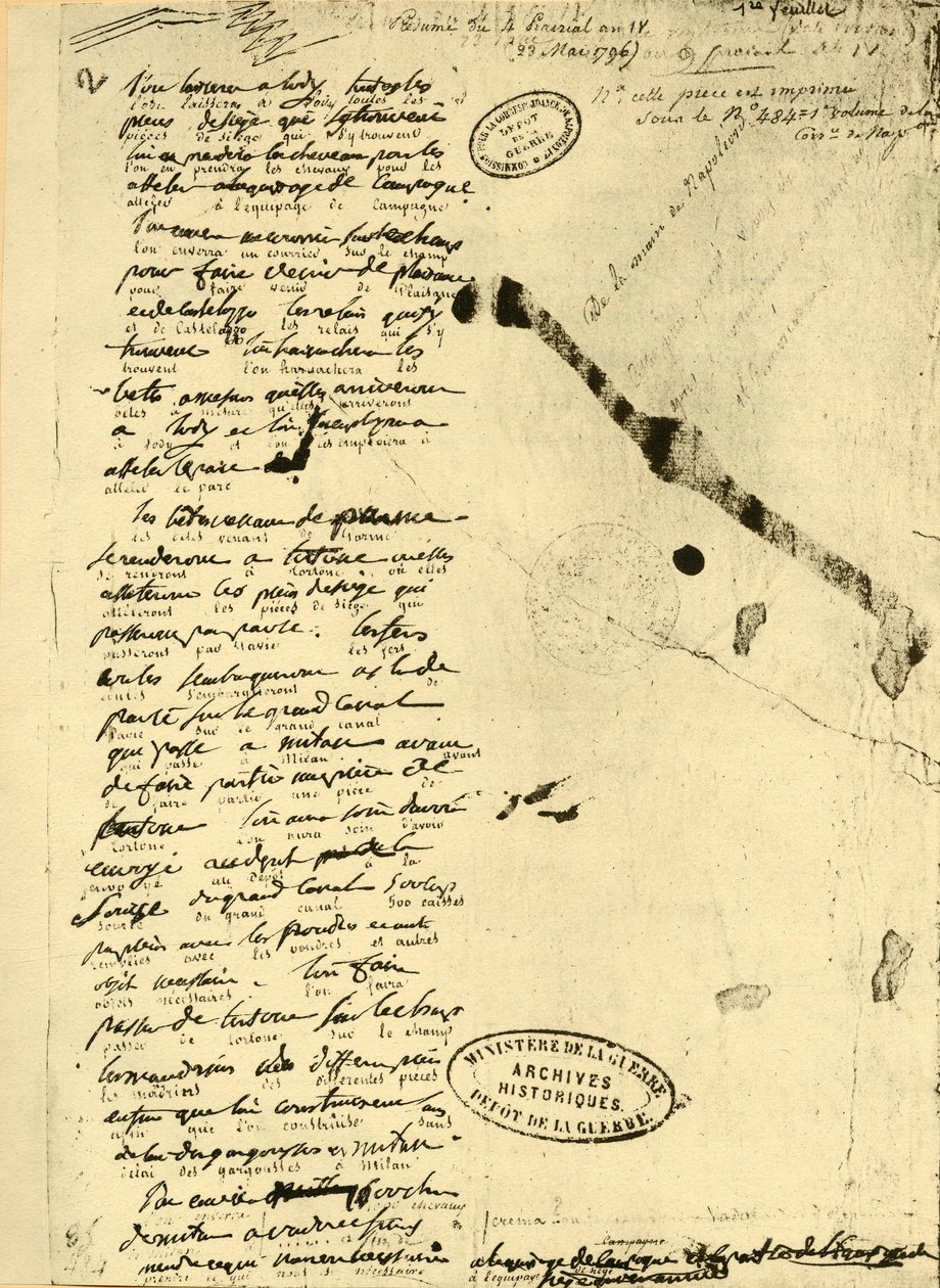 Decreto de Napoleón Bonaparte, 23 de mayo de 1796, 1921 de Unbekannt